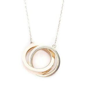 Tiffany Interlocking Circles Silver Pendant